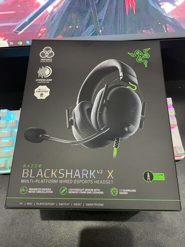 игровой руль logitech g27: Игровые Наушники RAZER BLACKSHARK v2X Состояние идеальное,новое