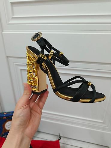 дольче габана: Босоножки, 36, 36.5, Dolce & Gabbana, Новый, цвет - Черный, Самовывоз — 3
