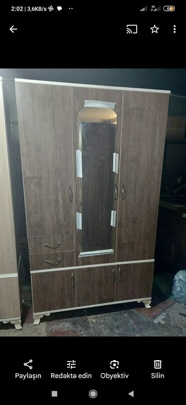 Dolablar: Yeni, Açılan, 3 qapılı Düz dolab, Qarderob, paltar dolabı, Azərbaycan — 8
