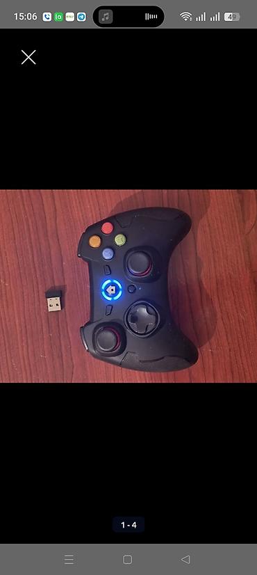 video dvd: Simsiz oyun joystick-i + USB nano qəbuledici - 2.4 GHz simsiz — 1
