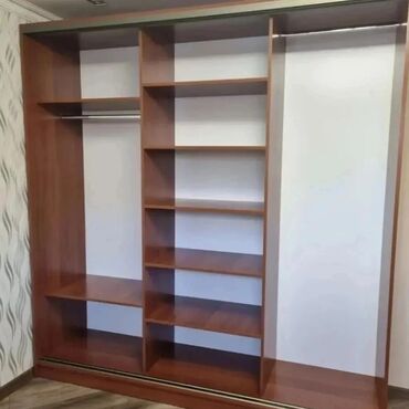 шкаф с зеркалами: Кийим салуучу шкаф, Жаңы, Түз, ЛДСП