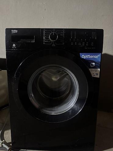 uşaq cantalar: Beko paltaryuyan maşın – OptiSense texnologiyalı, qara rəngli, ön — 2