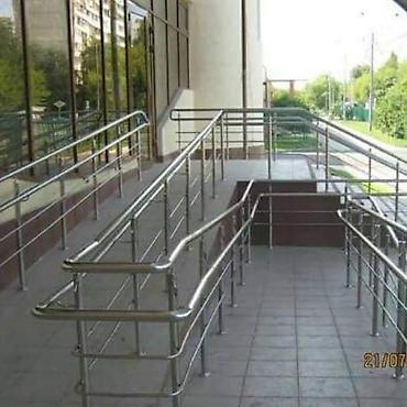 Сварка: Изделия из нержавейки: Перила, Лестница, лестница для торгового центра — 4