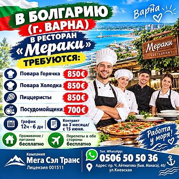 пиццайоло: Работа - Болгария, Отели, кафе, рестораны, 1-2 года опыта, Официальное трудоустройство — 1