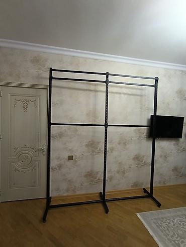 вешак для одежды: Metall asma paltar stendi - Material: qalın divarlı, toz boya ilə — 1
