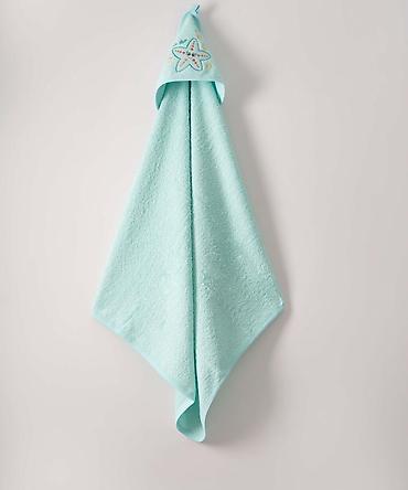 testo 575: Frotirni peškir sa kapuljačom za bebe 75x80 cm – zeleni - Materijal — 1