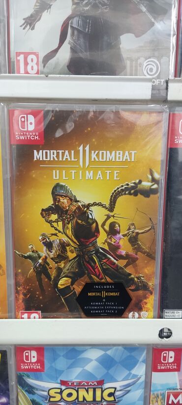 mortal kombat mobile: Nintendo switch üçün mortal kombat 11 ultimate edition oyun diski. Tam