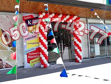 helium şarlar: Qalin baner bayraq sifarishleri. Yeni acilacaq magazada bezemeler — 4