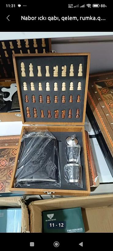 İdman oyunları: Şahmat desti.icinde içki qabı və rumkalar. yenidir — 5