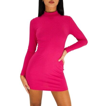 haljine m: XL (EU 42), color - Pink, Cocktail, Long sleeves