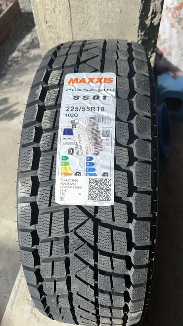 диски из японии: Шиналар 225 / 55 / R 18, Кыш, Жаңы, Комплект, Кытай, Maxxis