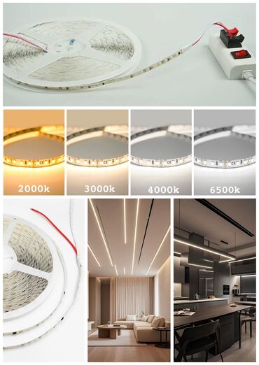 Lent lampalar: 220 volt və 12 voltla işləyən LENTA gizli işıqlar. 5 metrlik 12v — 2