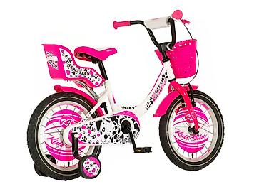 metro obuca decije baletanke: Bicikl kids Visitor Dalmatian 16" 8" V-brake + kontra, belo/roze — 3