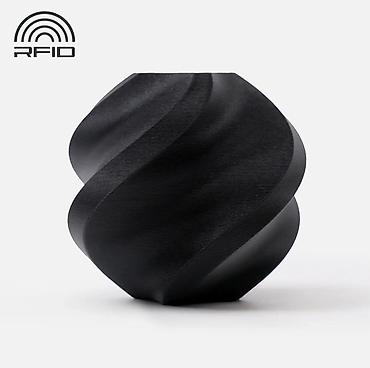 3d printer: Bambu Lab PLA Matte Filament – Kömür Qarası, 1 kq Bambu PLA Basic ilə — 1
