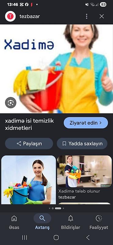 ucuz yuk dasima bakı: Xadimə – peşəkar ev və ofis təmizliyi xidməti Təklif olunan işlər: - — 4
