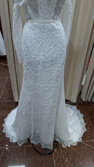 Вечерние платья: Вечернее платье, Русалка, Длинная модель, Без рукавов, Шлейф, M — 17