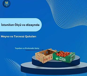 картон: İstənilən ölçü və dizaynda qablaşdırma qutuları - Meyvə-tərəvəz üçün — 1