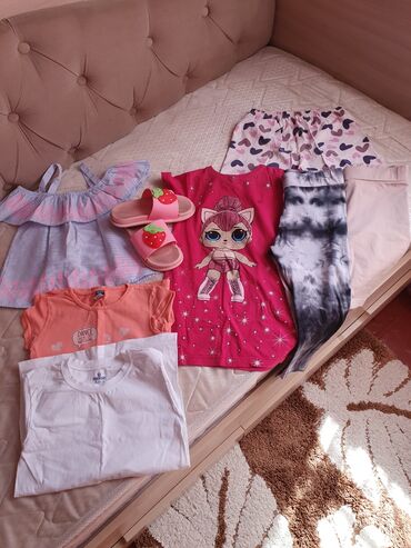 платья девочкам: Детский топ, рубашка, цвет - Розовый, Б/у