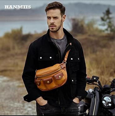 Поясные сумки, бананки: Поясная сумка, бананка, Материал: Натуральная кожа, Мужские — 1