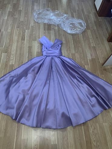 toyluq don: Məhsul: toyluq paltar - Rəng: Lavanda (bənövşəyi açıq ton) - Parça — 2