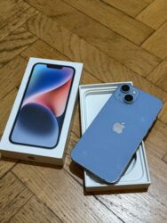 iphone mingecevir: IPhone 14, 128 ГБ, Голубой, Беспроводная зарядка, Face ID