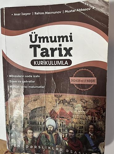 tar satılır: Məhsul: “Ümumi Tarix – Kurikulumla” dərs vəsaiti (2024/25-ci il nəşri) — 1