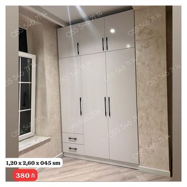 Divanlar: Yeni, 3 qapılı Düz dolab, Qarderob, paltar dolabı