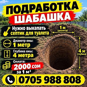 70 camry: Работа,подработка шабашка Требования к яме: - Диаметр: 1 метр - — 1