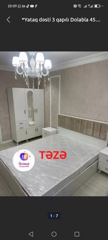 Yataq otağı dəstləri: Təknəfərlik çarpayı, Dolab — 11