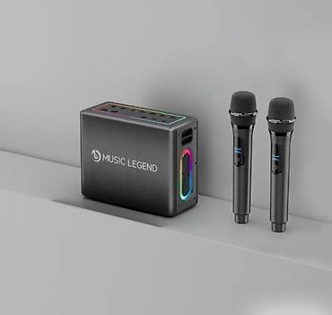 домашний караоке: Портативная колонка караоке система Music Legend V60 с двумя — 4