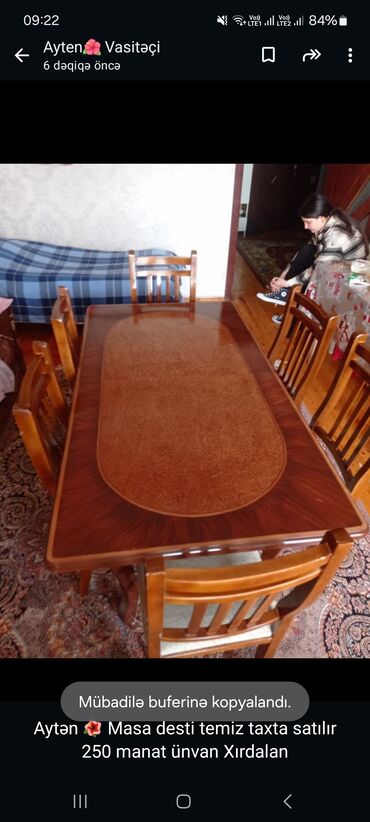 Ofis masaları: Aytən 🌺 Masa desti temiz taxta satılır 250 manat ünvan Xırdalan