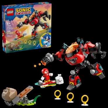 детская машина с пультом: LEGO Sonic 77005 the Hedgehog с механическим роботом Эггмана — это