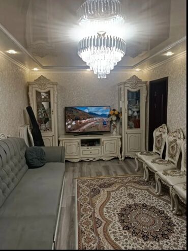 кант дом квартира: 2 бөлмө, 44 кв. м, 104-серия, 4 кабат, Евроремонт