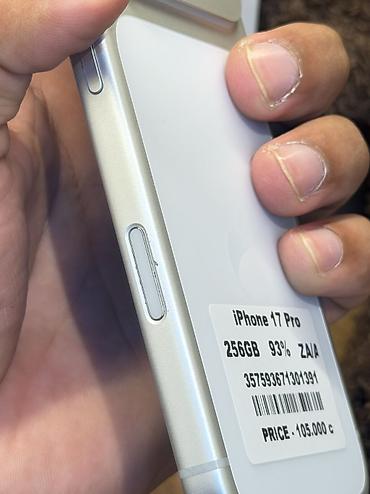 google pixel 9pro: IPhone 17 Pro, Б/у, 256 ГБ, Серебристый, Коробка, В рассрочку, 93 % — 5