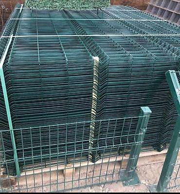 hasar dəmir: Məhsul: Metal hasarlı tor və panel hasar sistemləri Təsvir: - Yaşıl — 2