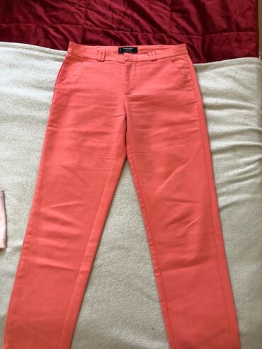 crveni komplet pantalone i sako: S (EU 36), Visok struk, Ravne nogavice