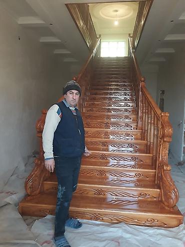 Ev və bağ: Yeni Pilləkən məhəccəri, Taxta, Ödənişli çatdırılma — 8