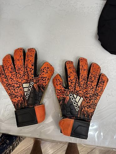 İdman və istirahət: Adidas qapıçı əlcəkləri - Rəng/design: narıncı-qara kamuflyaj — 1