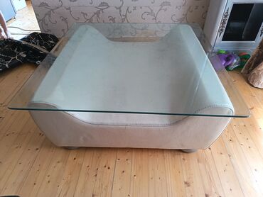 продажа офисной мебели бу: Журнальный стол, Б/у, Нераскладной, Стекло, Прямоугольный стол