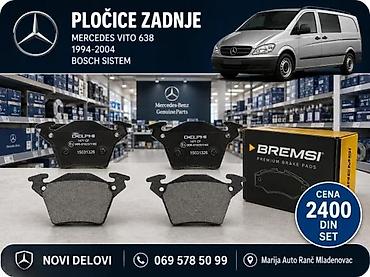 Kočione pločice: PLOCICE DISK KLESTA MERCEDES VITO 638 4GOD | Disk plocice Mercedes — 2