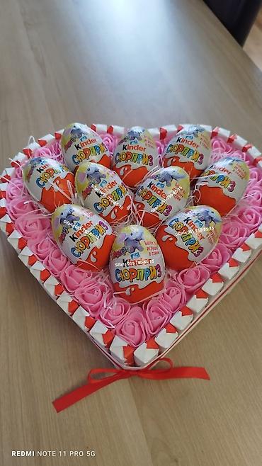 Xonça: Kinder buketleri sifarisle hazirlanir.Sifarisler en az 1 gun onceden — 6