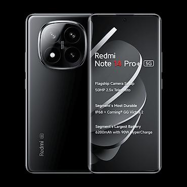 rədmi 14: Redmi Note 14 Pro+, 512 GB, rəng - Qara, Barmaq izi, Zəmanət — 1