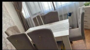 Masa və oturacaq dəstləri: *ZB* *MASA DƏSTİ* Qiymət *180 AZN* açılmayan 6 stul ünvan Neftçilər