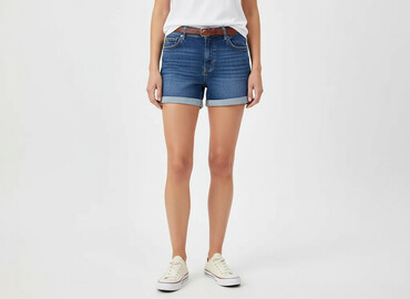 krótkie spodenki emporio armani jeans: Denim, Szorty damskie, rozmiar XS