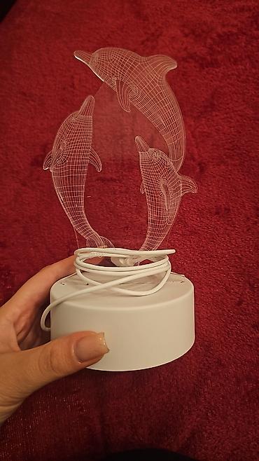 3d rucka: 3D illyuziyalı LED masa lampası – Delfin motivli. Yeni kimidir — 3
