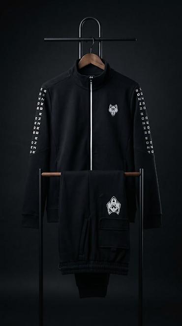 pull and: Мужской спортивный костюм, M, Borz, Новый, цвет - Черный, Самовывоз, Платная доставка — 1