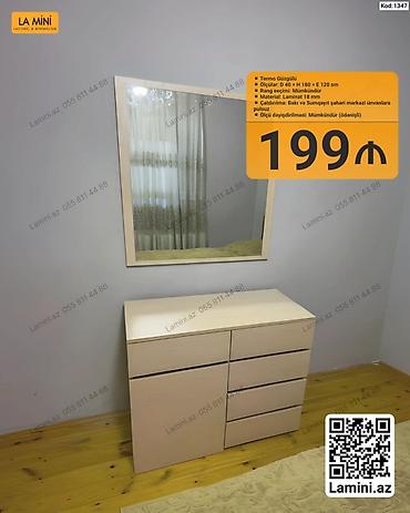 Komodlar: Termo güzgülü komod dəsti - Termo güzgü ilə komplekt - Material: 18 — 1