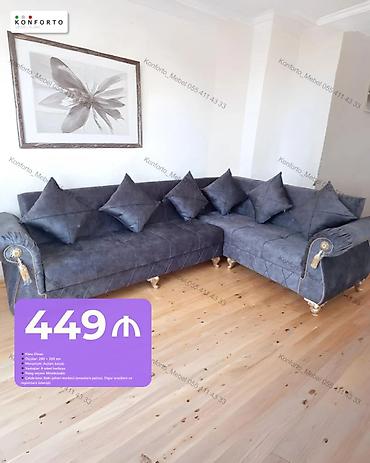 Künc divan – klassik üslubda, yumşaq və rahat oturuş. - Ölçülər: 280