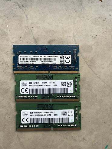 ram ddr4 16gb: SK hynix və Ramaxel noutbuk RAM modulları - Tip: SODIMM DDR4 - Tutum — 1