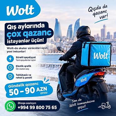 minivan taksi: Moto-kuryer tələb olunur, Gündəlik ödəniş, Təcrübəsiz — 1